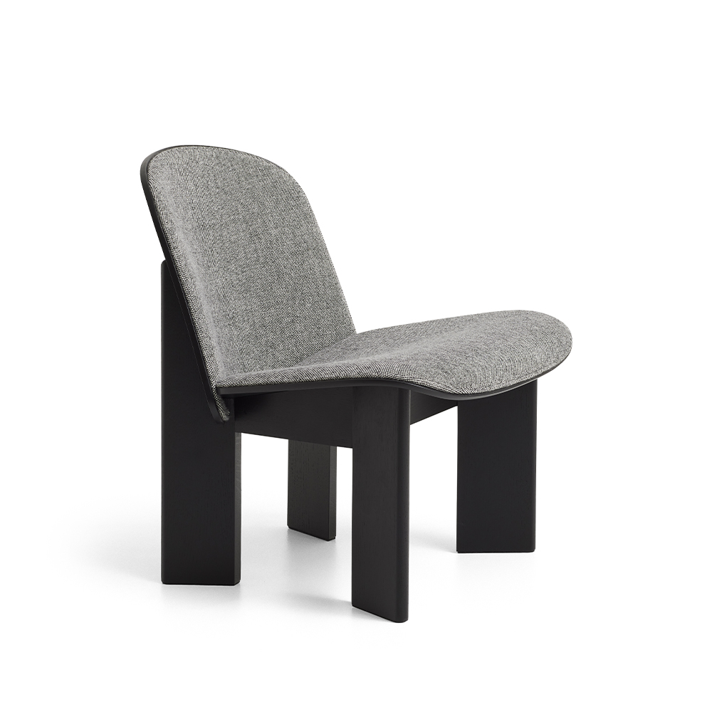 HAY Chisel Lounge Chair Black Polstring Hallingdal166 HAY
