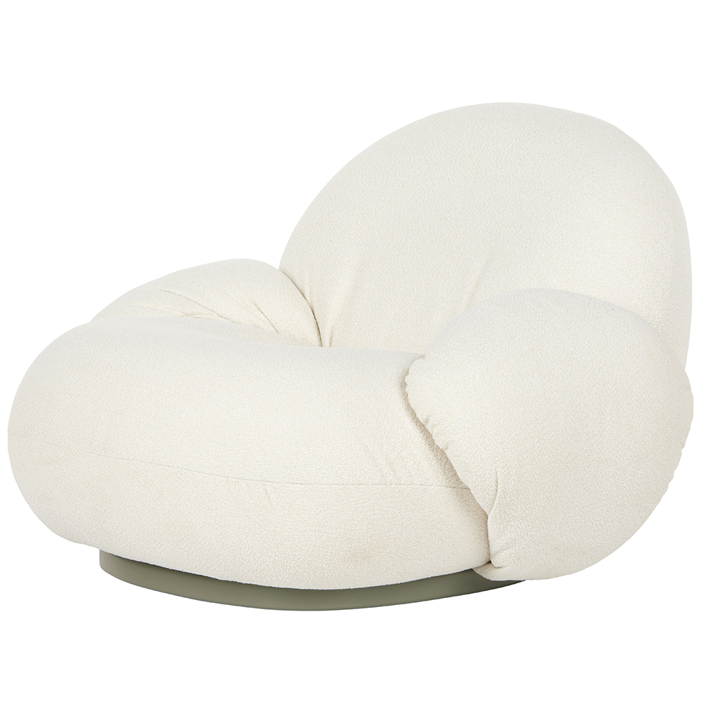 Gubi Pacha Outdoor Lounge Chair with Armrests Swivel GUBI