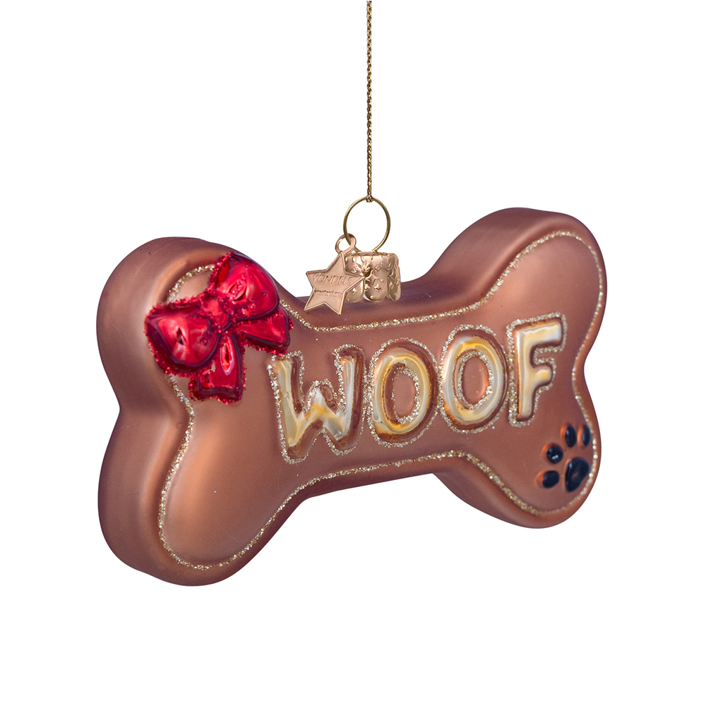 Vondels - Ornament glass | Dog bone - Vondels - Designdelicatessen