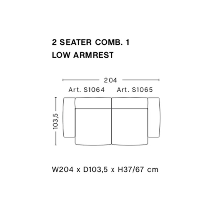 HAY - Mags Soft Sofa | Low Armrest | Frdige kombinationer | 2,5 Seater