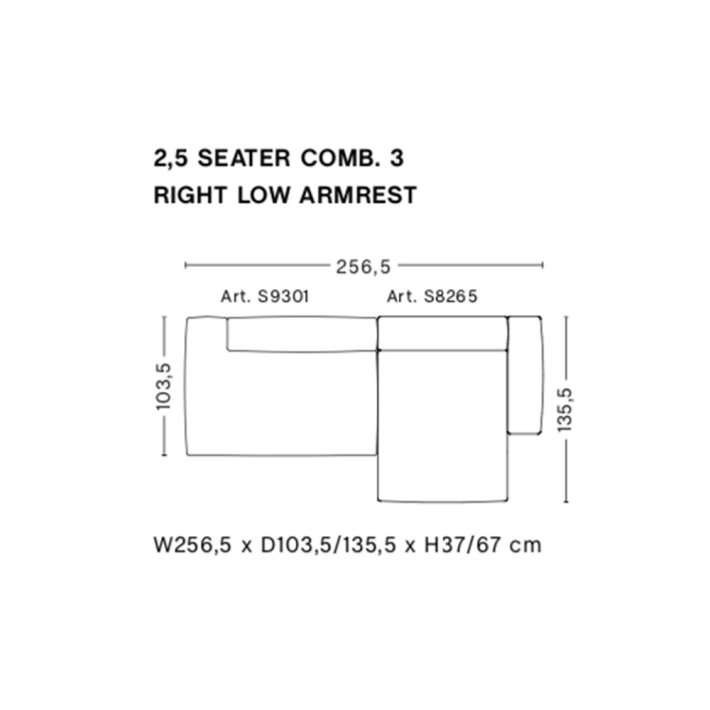 HAY - Mags Soft Sofa | Low Armrest | Frdige kombinationer | 2,5 Seater