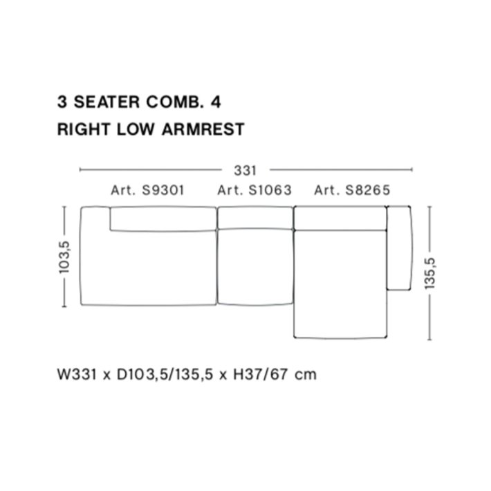 HAY - Mags Soft Sofa | Low Armrest | Frdige kombinationer | 3 Seater
