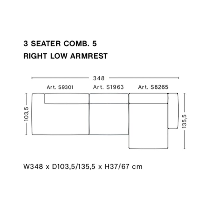 HAY - Mags Soft Sofa | Low Armrest | Frdige kombinationer | 3 Seater