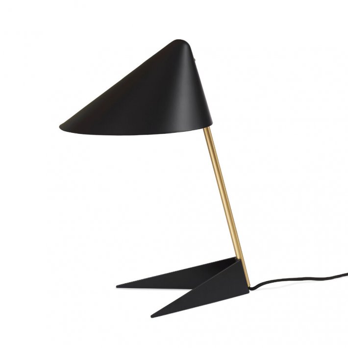 WARM NORDIC - Ambience bordlampe, messing stel I Black noir