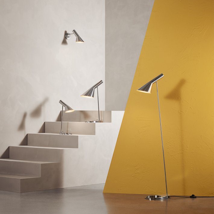 Louis Poulsen - AJ Bordlampe | Mini | Rustfrit stl poleret