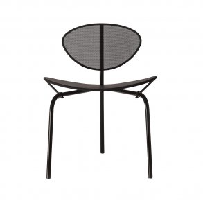 Gubi - Matgot Nagasaki Dining Chair | Soft Black | Semi Matt