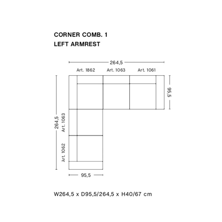 HAY - Mags Sofa | Frdige kombinationer | Hjrnesofaer