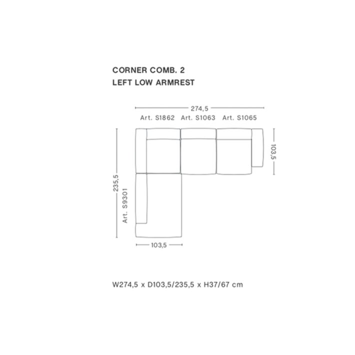 HAY - Mags Soft Sofa | Low Armrest | Frdige kombinationer | Hjrnesofaer