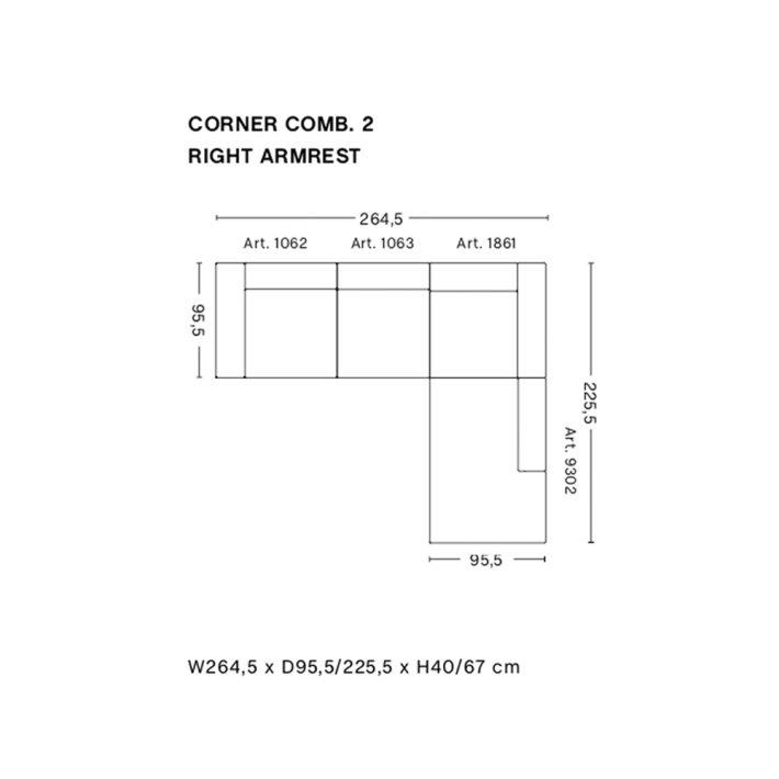 HAY - Mags Sofa | Frdige kombinationer | Hjrnesofaer