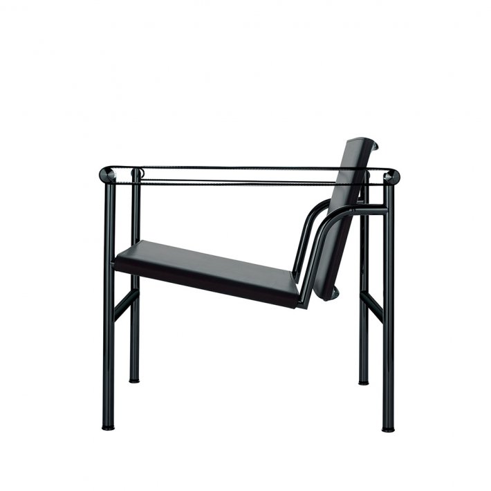 Cassina - Fauteuil  dossier basculant | Black frame | Leather