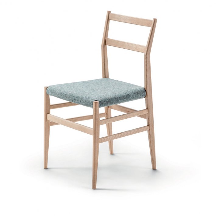 Cassina - 646 Leggera Chair | Stained ash, tekstil