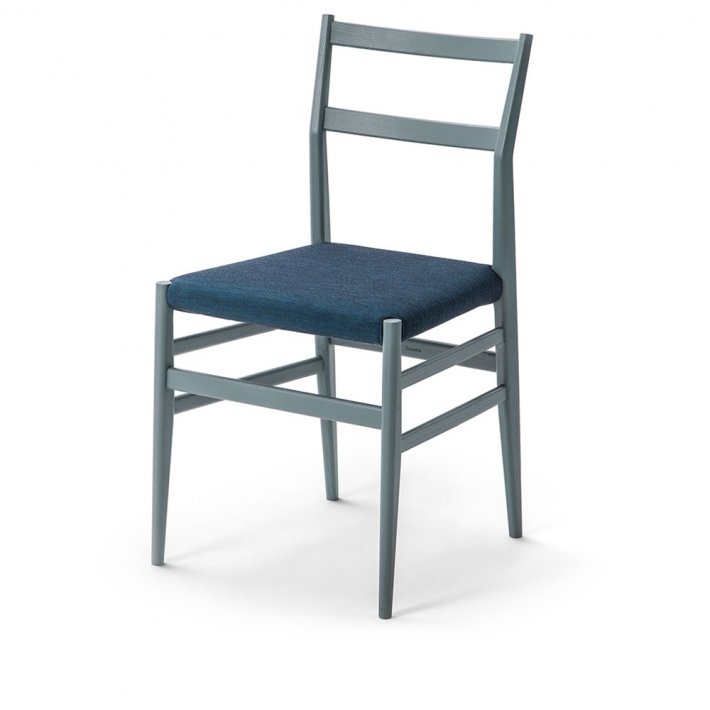 Cassina - 646 Leggera Chair | Petroleum, tekstil