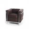 Cassina - Fauteuil Grand Confort | Petit modle | Chrome frame |Leather