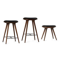 Mater - High Stool | Leather Seat