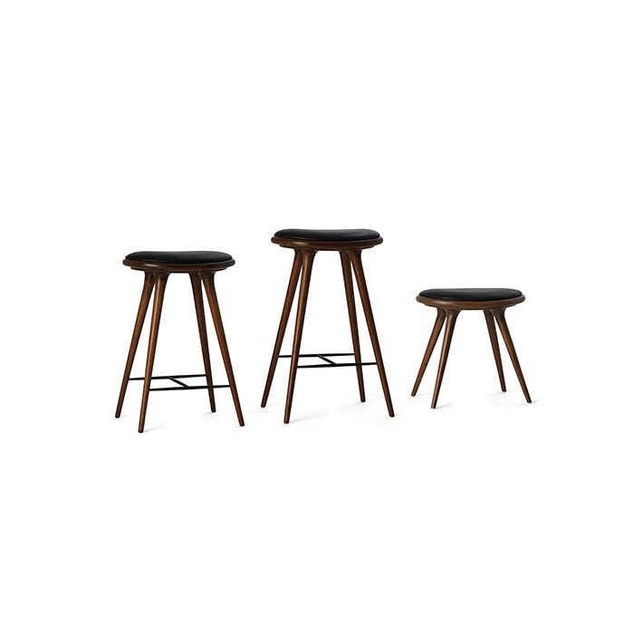 Mater - High Stool | Leather Seat