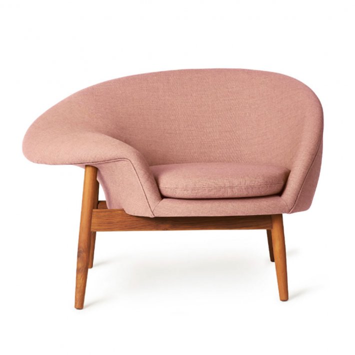 WARM NORDIC - Fried Egg | Textile I Teak Frame