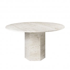 Gubi - Epic Dining Table | 130 |Travertine