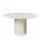 Gubi - Epic Dining Table | 130 |Travertine