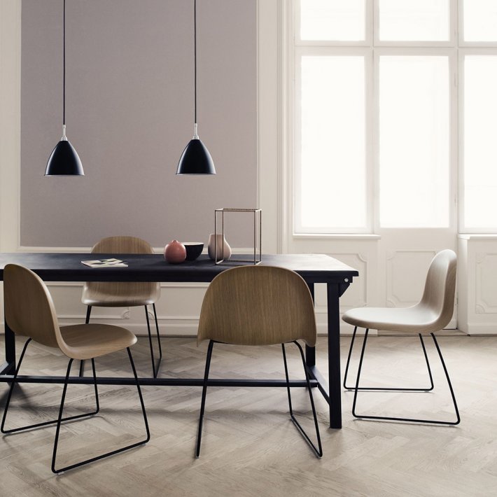 Gubi - Bestlite BL9 pendel | 16 | Krom i Black semi matt