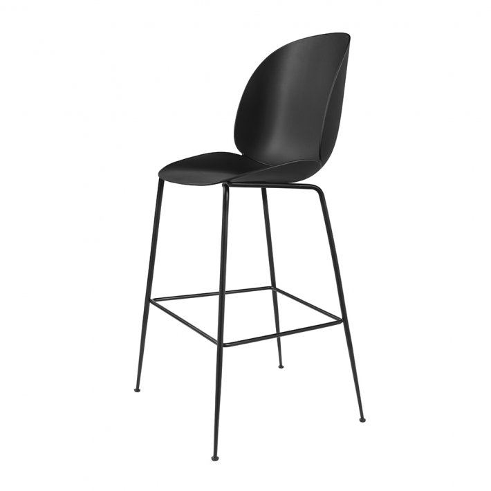 Gubi - Beetle Bar Chair H75 | Sort | Uden Polstring
