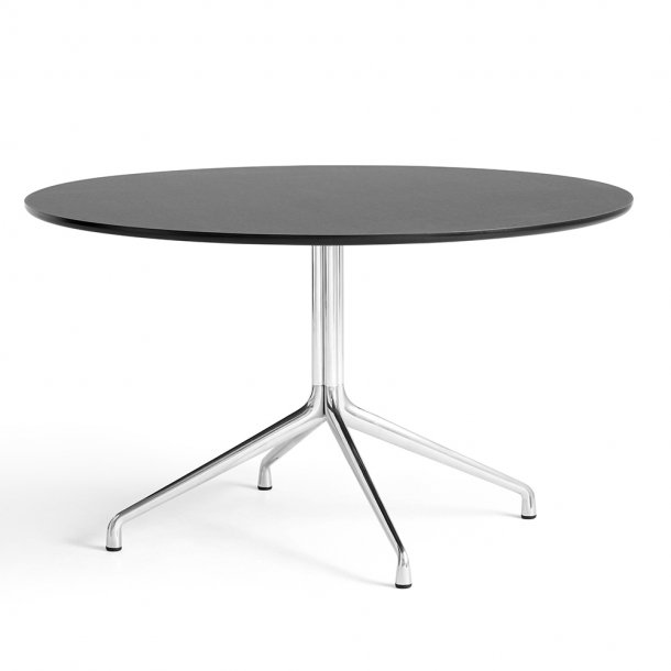 HAY - About a Table | AAT 20 | Black linoleum | Polished aluminium | 100 cm