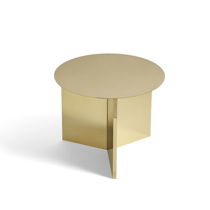 HAY - Slit Table Round | Sofabord |Brass