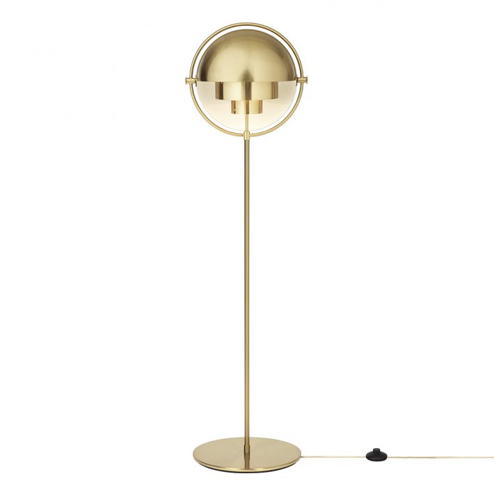 Gubi - Multi-Lite Floor Lamp | Brass shiny
