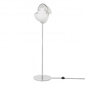 Gubi - Multi-Lite Floor Lamp | Soft White | Semi Matt | All Chrome