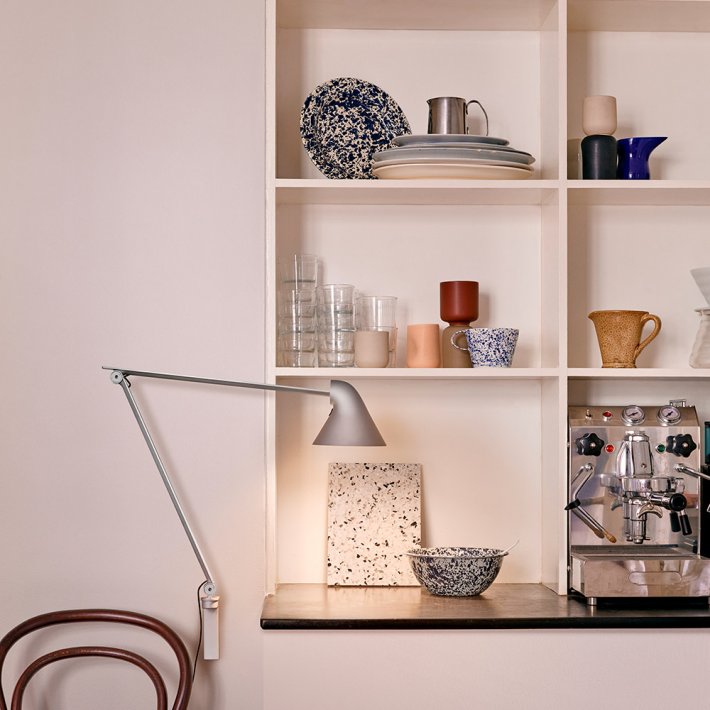 Louis Poulsen - NJP Vg | Lang arm | Hvid