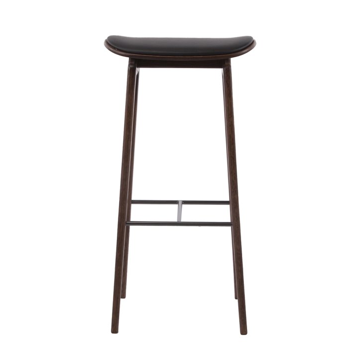 NORR11 - NY11 Bar Stool | Ultra Black Leather