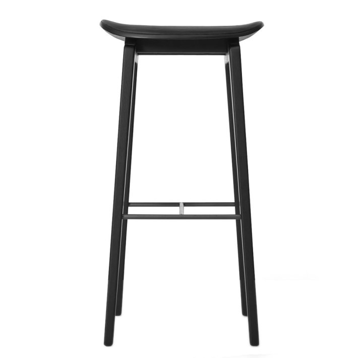 NORR11 - NY11 Bar Stool | Ultra Black Leather