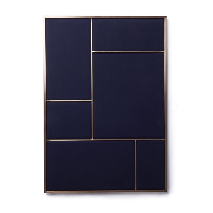 PLEASE WAIT to be SEATED - Nouveau Pin | Navy blue/messing