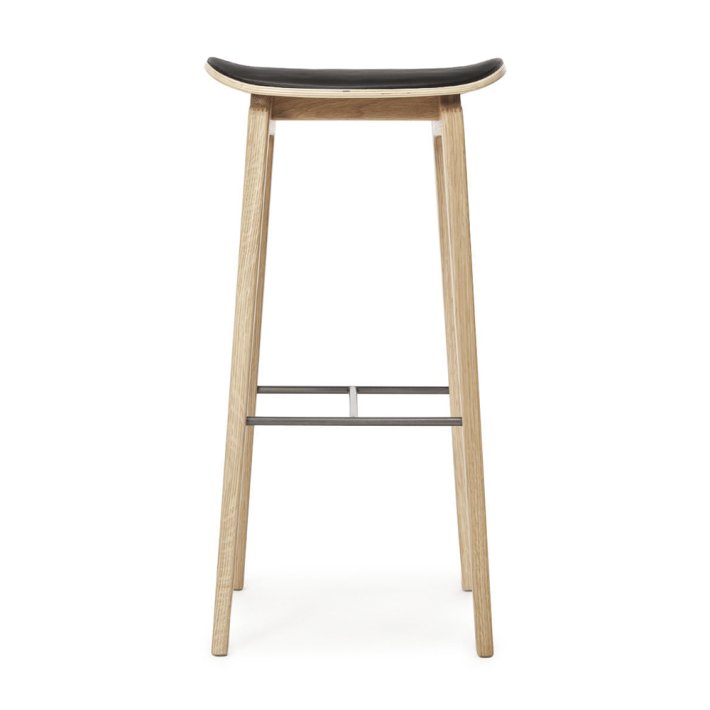 NORR11 - NY11 Bar Stool | Ultra Black Leather