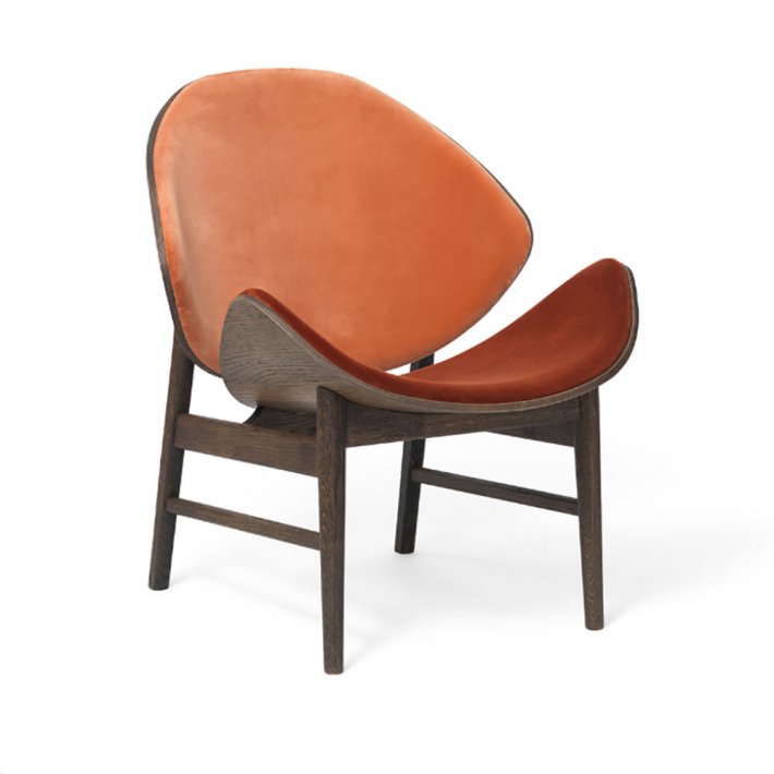WARM NORDIC - The Orange loungestol | Rget eg, tekstil, fuldpolstret