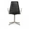 Paustian - Spinal Chair 44, Swivel base chrome, High back | Chanel stitching, Lder, Armln