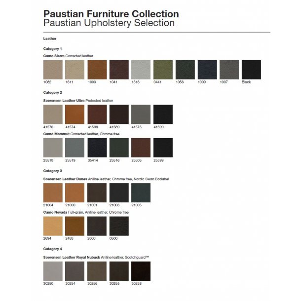 Paustian - Spinal Chair 44, 5-star Base Black w. Castors | Chanel stitching, Lder