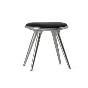 Mater - Low Stool | Polished Aluminum 