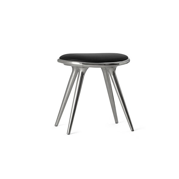 Mater - Low Stool | Polished Aluminum 