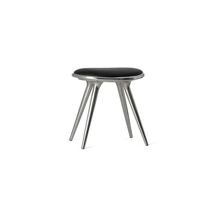 Mater - Low Stool | Polished Aluminum 