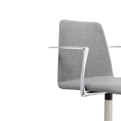 Paustian - Spinal Chair 44, Swivel base chrome | Plain, Tekstil, Armln