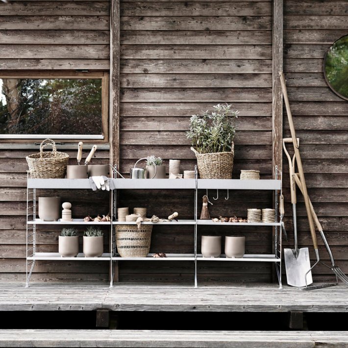 String - String Outdoor | Shelve | Galvanized | Low edge
