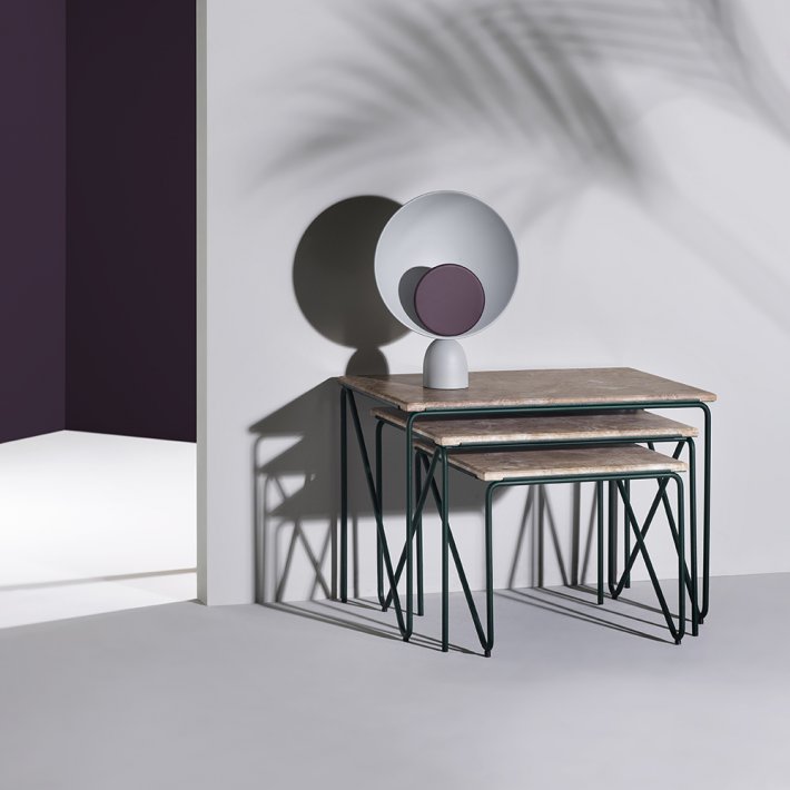 PLEASE WAIT to be SEATED - Triptych Nesting Tables