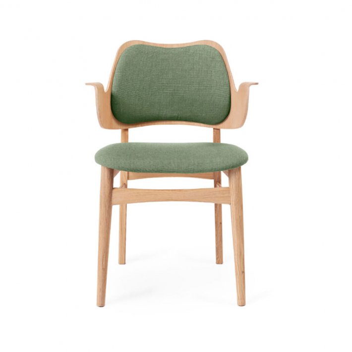 WARM NORDIC - Gesture Chair | Hvidolieret eg, fuldpolstret