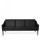 WARM NORDIC - Mr. Olsen 3 pers. sofa | Lder, valndolieret eg
