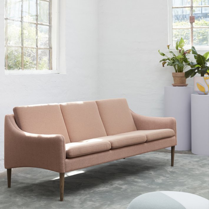 WARM NORDIC - Mr. Olsen 3. pers. sofa | Tekstil, valndolieret eg