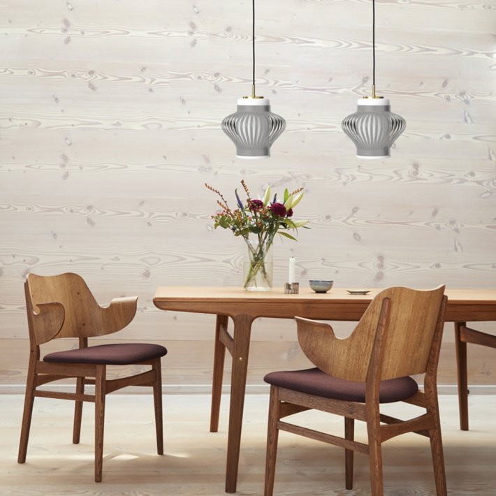 WARM NORDIC - Opal Shade Lamella pendel I Red grape