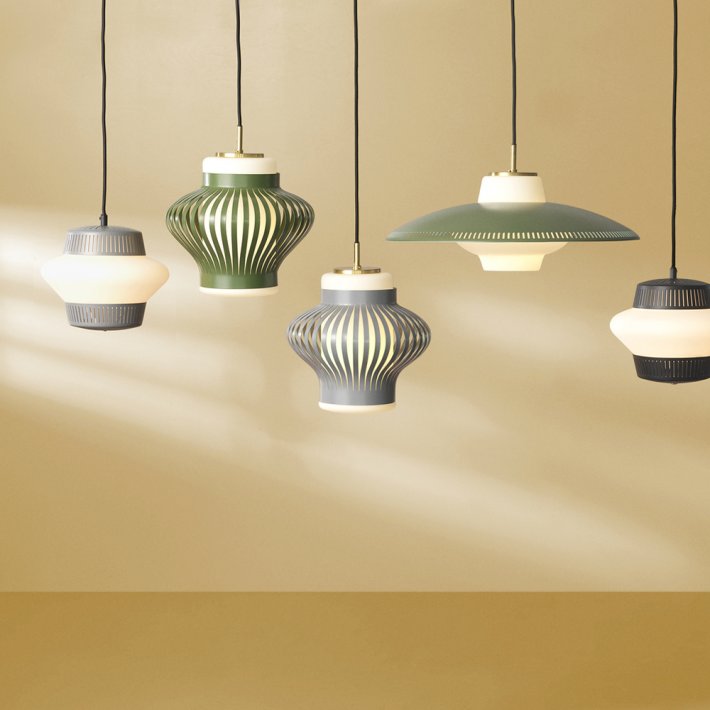 WARM NORDIC - Opal Shade Lamella pendel I Red grape