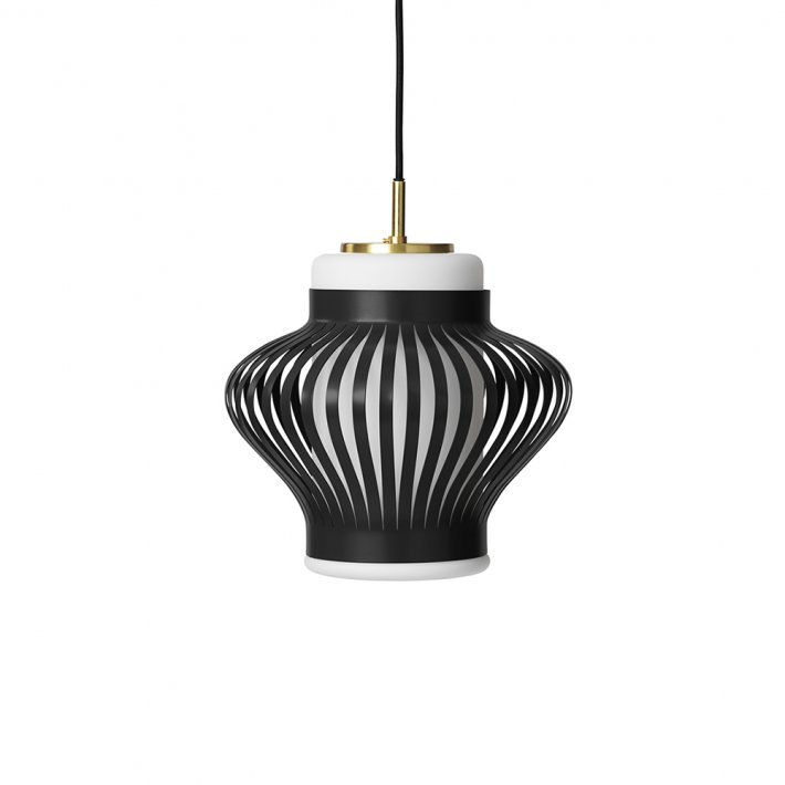 WARM NORDIC - Opal Shade Lamella pendel I Black noir