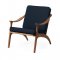 Warm Nordic - Lean Back Loungestol | Teak, Tekstil