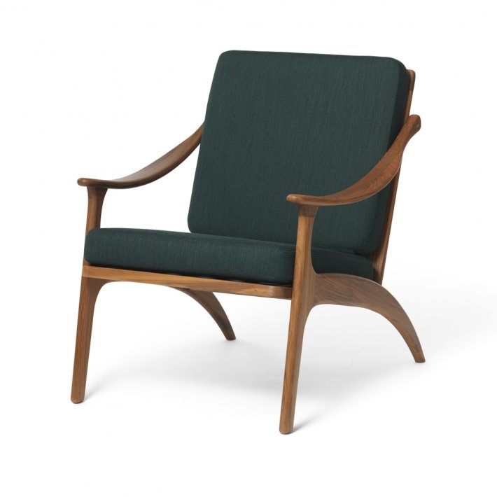 Warm Nordic - Lean Back Loungestol | Teak, Tekstil